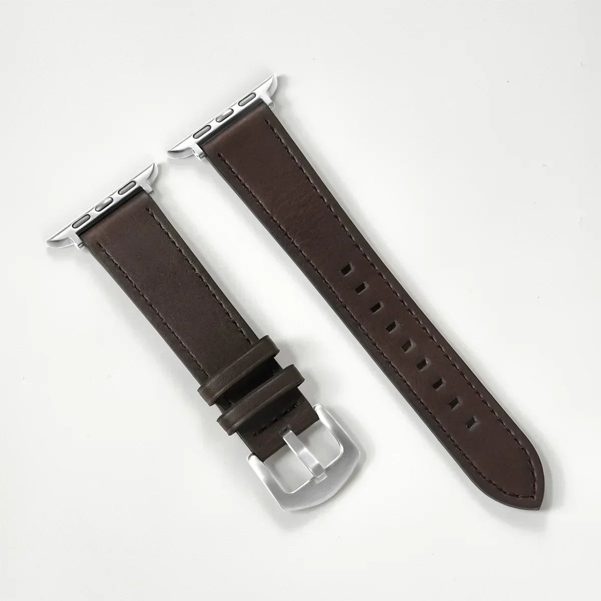 Kalfsleren horlogeband voor Apple Watch-band