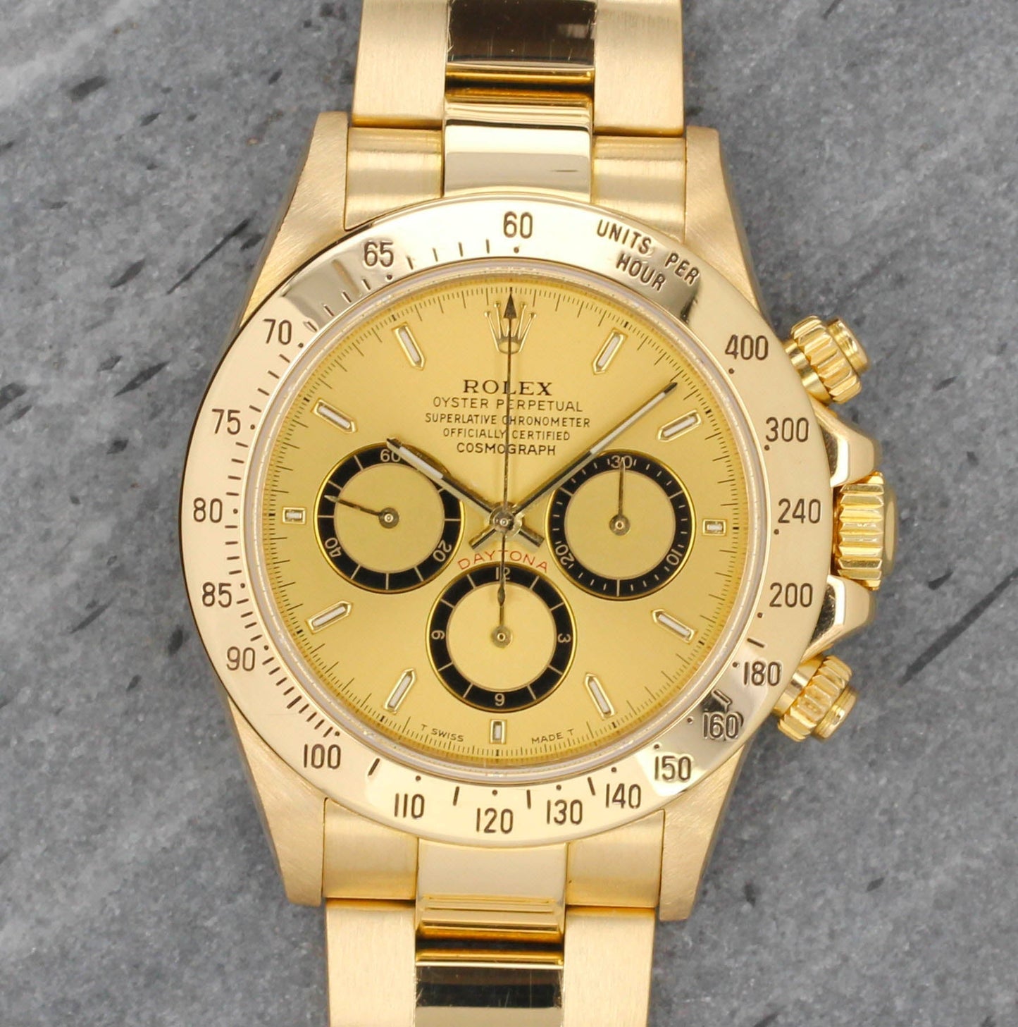 Rolex Daytona 16528 Zenith “6” champagne dial