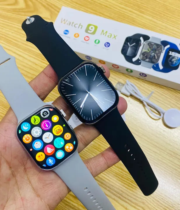 Watch 9 Max (Black) | Always-On Display Smartwatch
