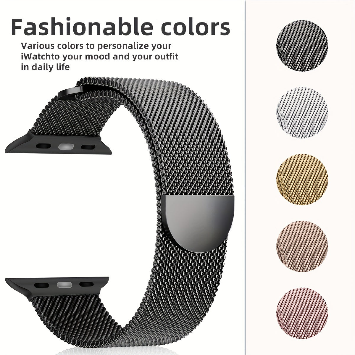 Suitable For Apple Watch Milan Long And Short Magnetic Straps