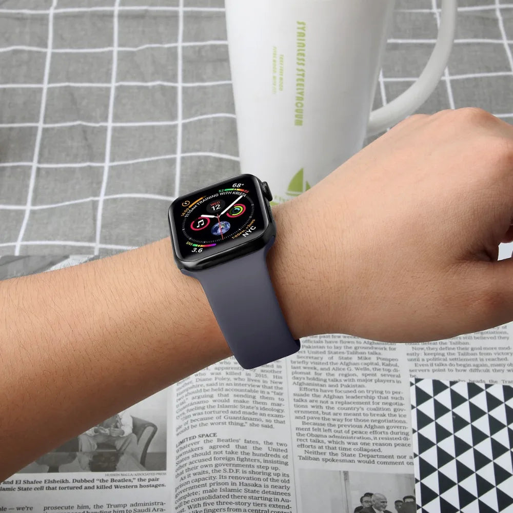 Silicone Strap For Apple Watch Band