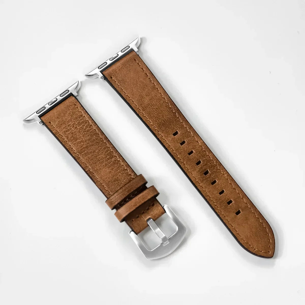 Kalfsleren horlogeband voor Apple Watch-band