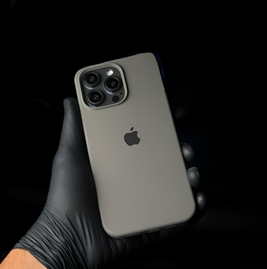 Natural Titanium Silicon Case